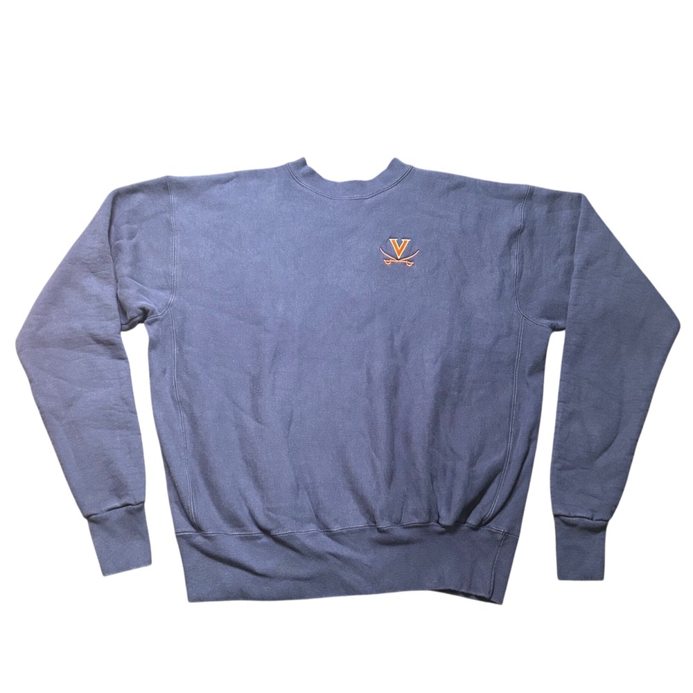 Vintage Virginia Cavaliers Mincer's Sweatshirt Navy Blue Mens XXL UVA Crew USA